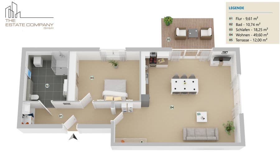 Barrierefreie Traumwohnung mit Terrasse – 94 m² Wohnkomfort im Erdgeschoss