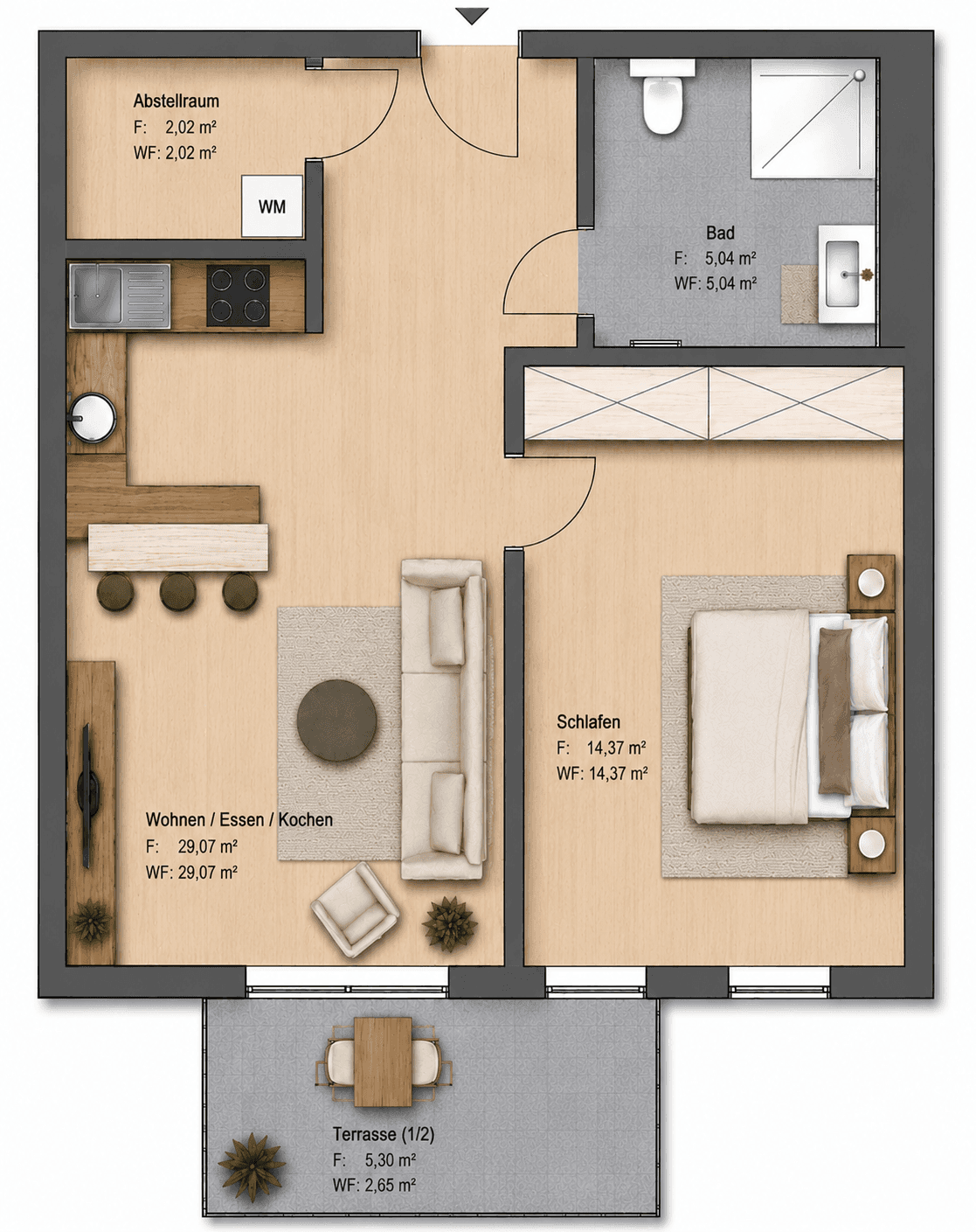 Barrierefreie 2-Zimmer-Neubauwohnung mit Terrasse – Modern wohnen mit Komfort, Außenansicht