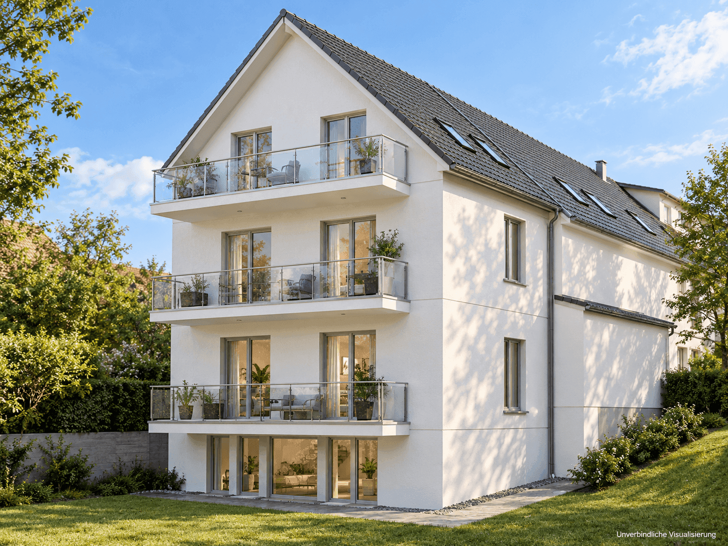 Helle 2-Zimmer-Wohnung mit Balkon, Außenansicht