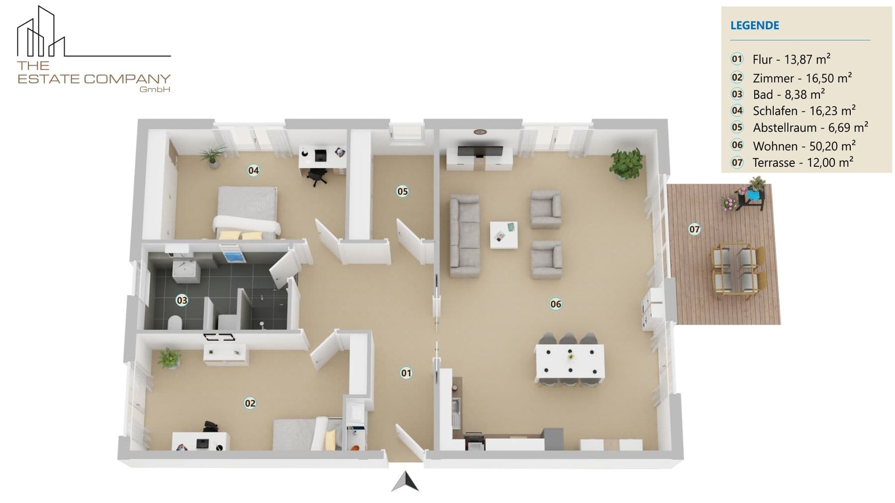 117 m² Familienidylle mit Terrasse und Garten – großzügige 3-Zimmerwohnung, Außenansicht